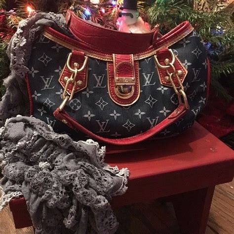 poshmark louis vuitton denim bag.